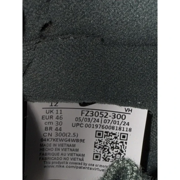 Nike Dunk Low Retro SE Vintage Green/Black-Denim Turq (FZ3052-300) Size 12 - Picture 11 of 14